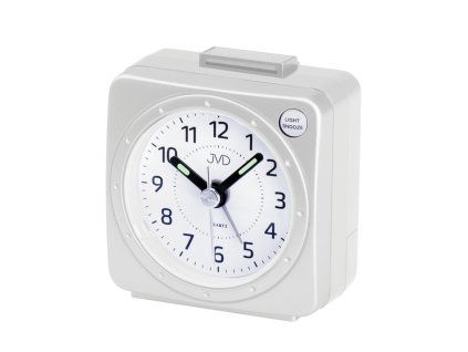 Analogový budík JVD quartz bílý