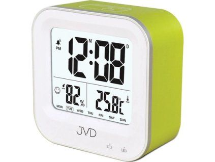 Zelený svítící budík JVD