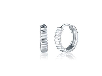 Stříbrné náušnice žebrované
