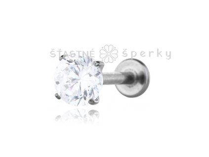 Titanová náušnice kamínek 5 mm