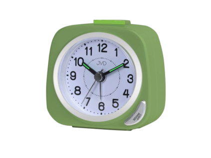Jednoduchý budík JVD zelený