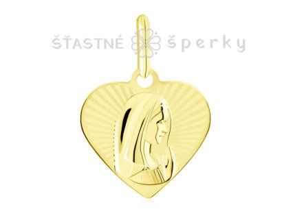 Zlatá madonka v srdíčku