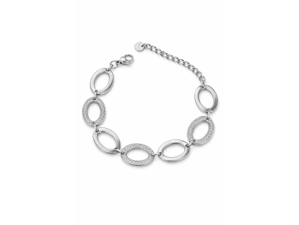 Ocelový oválný náramek