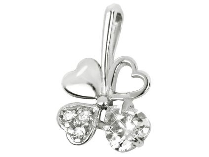 brilio silver stribrny privesek ctyrlistek ff