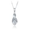 Luxusní broušený stříbrný náhrdelník
