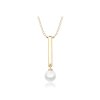 59880 1 1208 minet pozlaceny stribrny nahrdelnik s prirodni perlou
