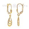 Elegantní zlaté visací náušnice Kapka Propletená