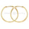 Zlaté kruhy hladké 17 mm