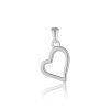 Stříbrné jednoduché srdíčko