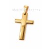 Ocelový pozlacený kříž