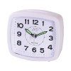 Přehledný drobný budík JVD bílý