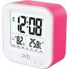 Růžový svítící budík JVD