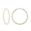 Zlaté náušnice Kruhy broušené Ø 35 mm
