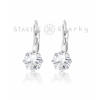 Ocelové náušnice Aurora Crystal Silver