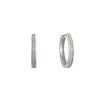 Stříbrné kamínkové kruhy