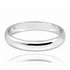 Stříbrný snubní prsten 4 mm