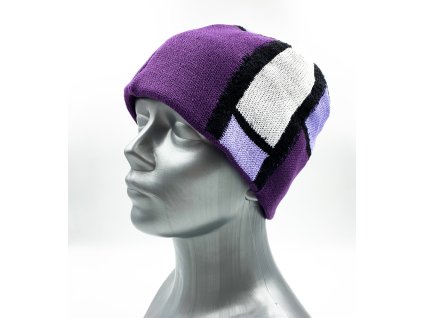 Pánská čepice fialová DRAHOŠ (Barva Fialová)