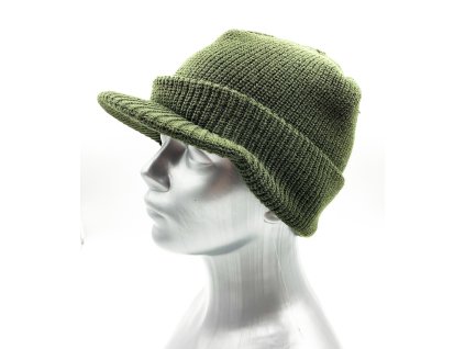 Pánská čepice khaki HAMERO (Barva Khaki)