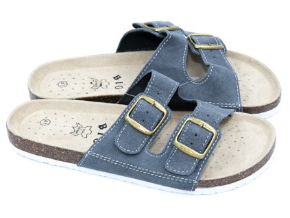 Pánské korkové biopantofle šedé (Velikost 41)