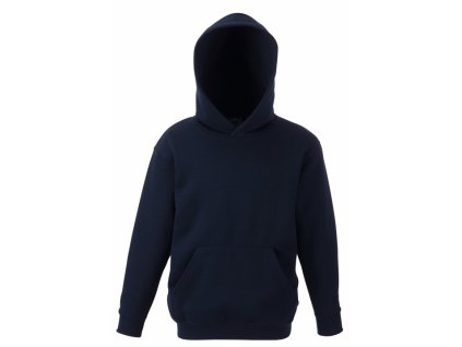 Dětská mikina Fruit of the Loom tm. modrá (Velikost 12/13 let)