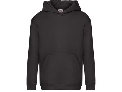Dětská mikina Fruit of the Loom černá (Velikost 12/13 let)