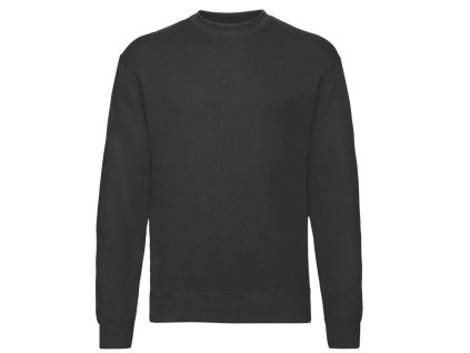 Pánská klasická mikina Fruit of the Loom černá (Velikost XXL)