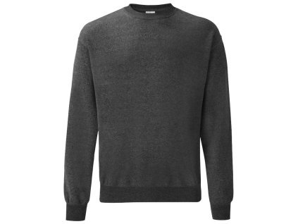 Pánská klasická mikina Fruit of the Loom tmavě šedá (Velikost L)