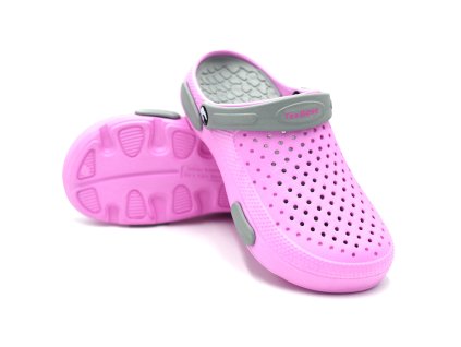 Dámské růžovo-šedé clogsy TexBase