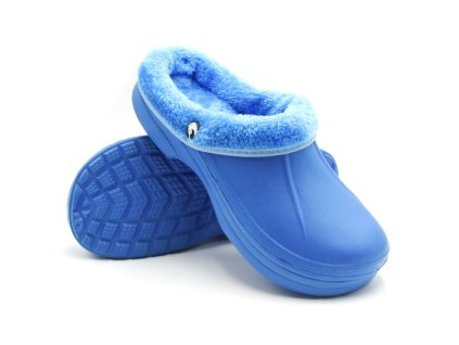Dámské clogsy plné s kožíškem TexBase sv. modrá