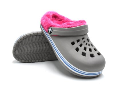 dámské zateplené phylony TXB 03A šedá růžová