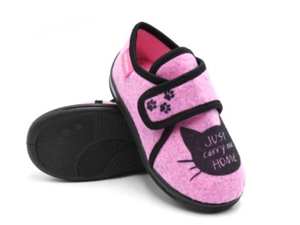 Dětské papuče GEZER Cat - růžové