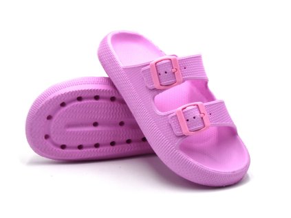 Dámské páskové pantofle GEZER - fuchsia