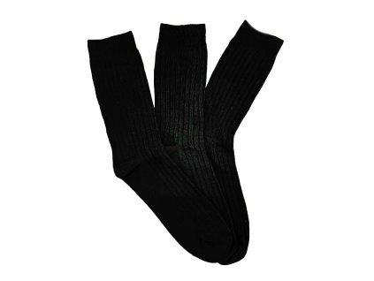 Pánské bambusové zdravotní ponožky 3-pack - černá (Velikost 40-44)