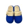 Dámské pantofle plné s kožíškem Gezer modrá