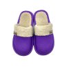 Dámské pantofle plné s kožíškem Gezer fialová