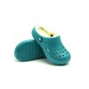 Dětské zateplené clogsy Texbase - smaragdová