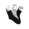 Pánské vlněné ponožky ANGORA MIX 3-pack - modrá/sv.šedá/černá