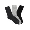 Pánské vlněné ponožky ANGORA MIX 3-pack - tm.šedá/sv.šedá/černá