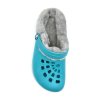 Dámské clogsy s kožíškem TexBase tyrkysová/šedá