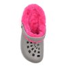 Dámské clogsy s kožíškem TexBase šedo/růžová