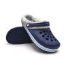 Pánské clogsy s kožíškem TexBase modrá/šedá