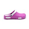 Dámské clogsy TexBase - fuchsia/bílá