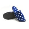 Dámské papuče pro hosty SRDCE - modro-bílá