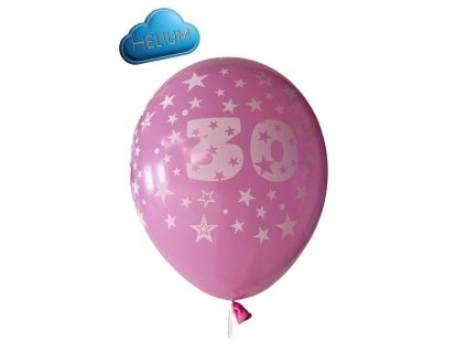 Heliovy Latexovy balonek 30 ruzovy pink 30cm stastnybalonek