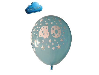 Heliovy Latexovy balonek 40 modry svetly 30cm stastnybalonek