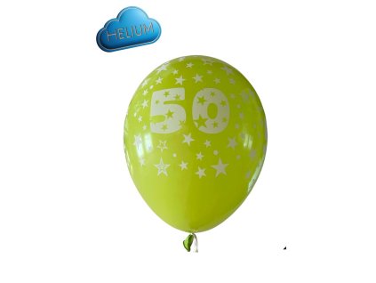 Heliovy Latexovy balonek 50 zeleny lime 30cm stastnybalonek