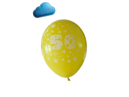 Heliovy Latexovy balonek 50 zluty 30cm stastnybalonek