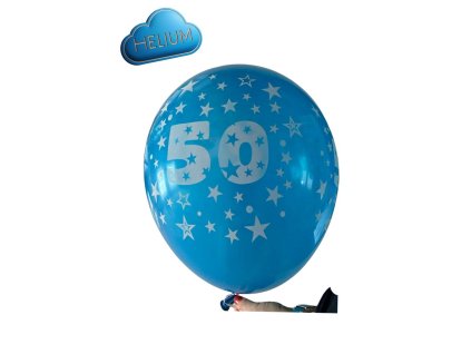 Heliovy Latexovy balonek 50 modry tmavy 30cm stastnybalonek