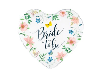 Foliovy balonek bride to be srdce1