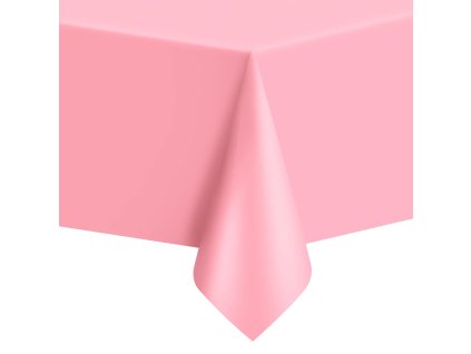 Ruzovy ubrus na party 137x274cm,1